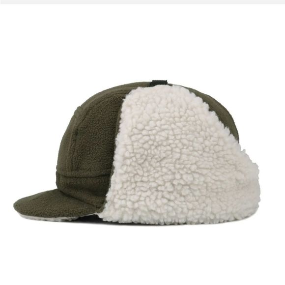 Cold Winter Trapper Hunting Hat with Visor Windproof Warm Russian Earflap Caps - Picture 3 of 4